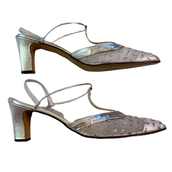 Vintage Silver Metallic Mesh - Picture 3 of 4